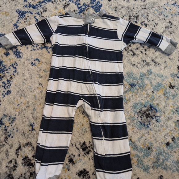 Lot of Burt's Bees 3-6 month 100% Cotton Baby Boy Pajama Sleepers - Picture 8 of 11